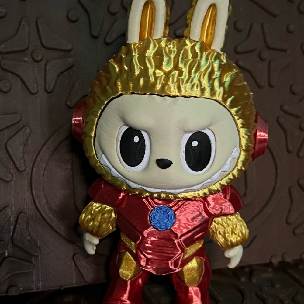 Labubu Iron Man by 3D print